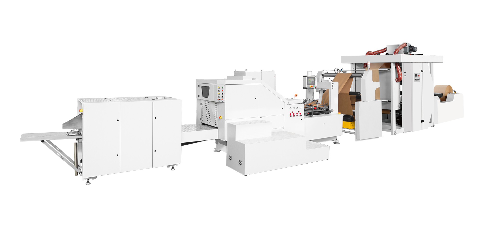 Square Bottom Paper Bag Machine with Printing Inline