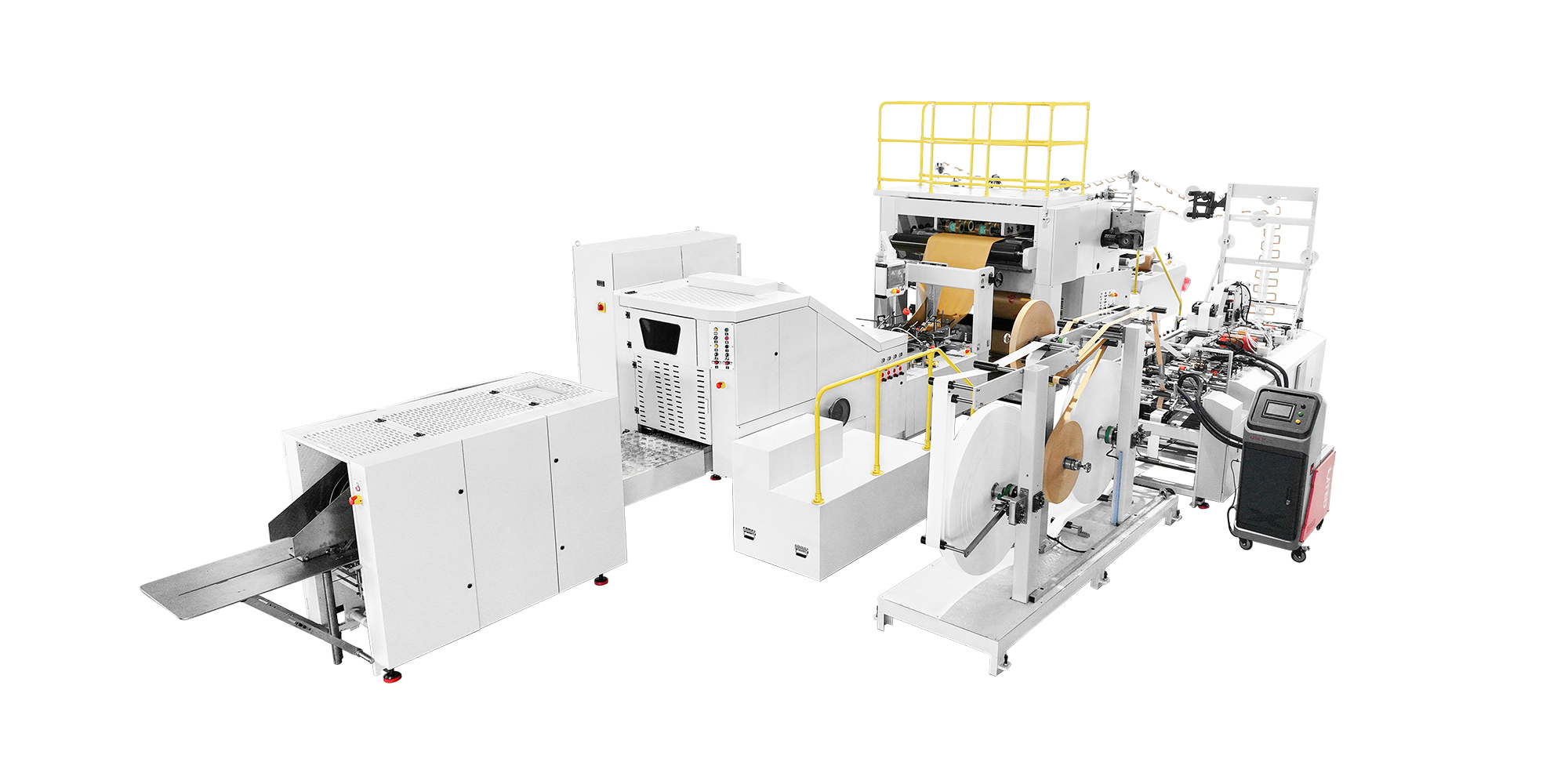 Square Bottom Paper Bag Machine with Flat Handle Inline Square Bottom Paper Bag Machine with Flat Handle Inline