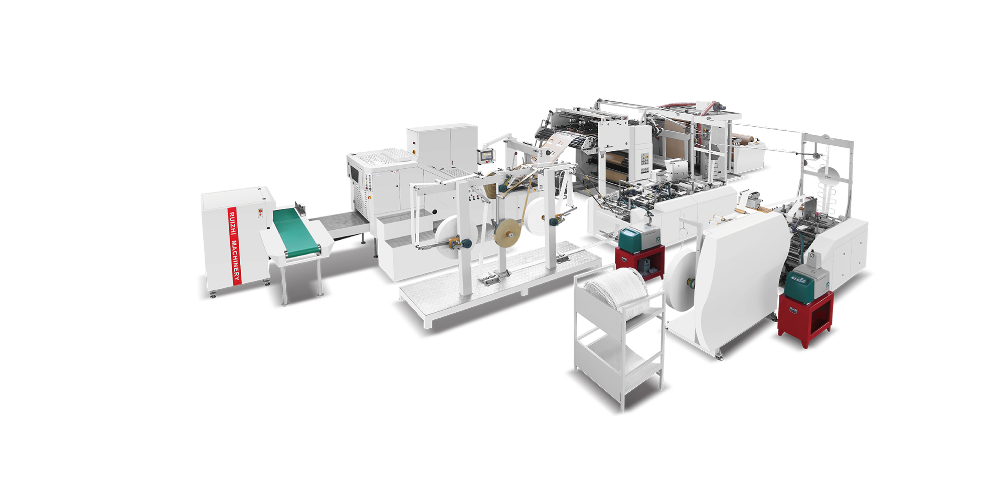 Square Bottom Paper Bag Machine with Twisted and Flat Handle Inline Square Bottom Paper Bag Machine with Twisted and Flat Handle Inline