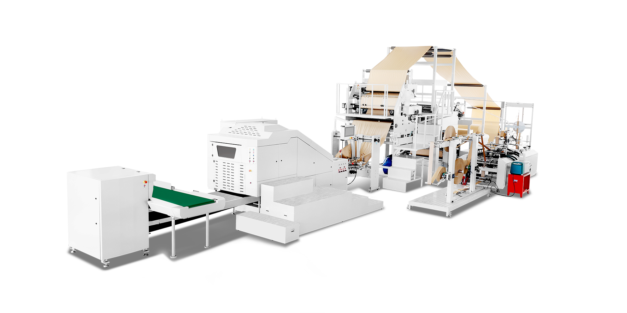 Square Bottom Paper Bag Machine with Twisted Handle Inline