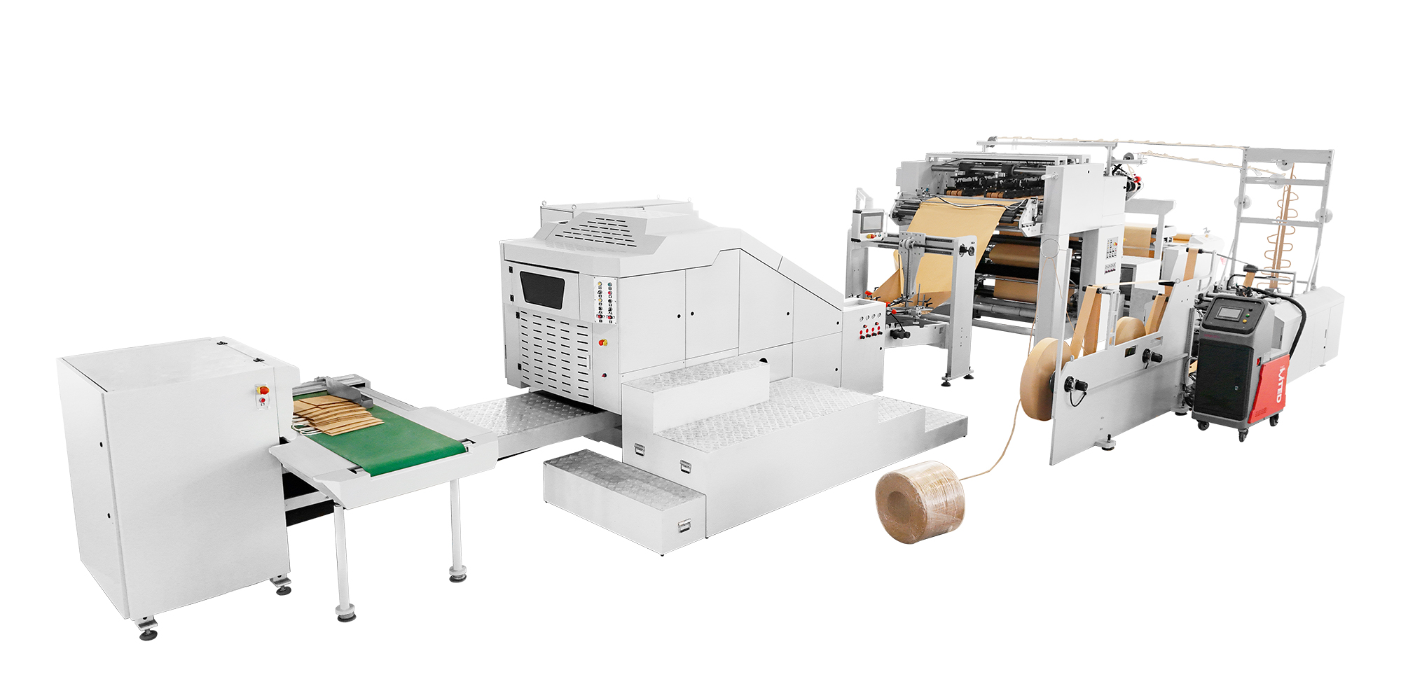 Square Bottom Paper Bag Machine with Twisted Handle Inline