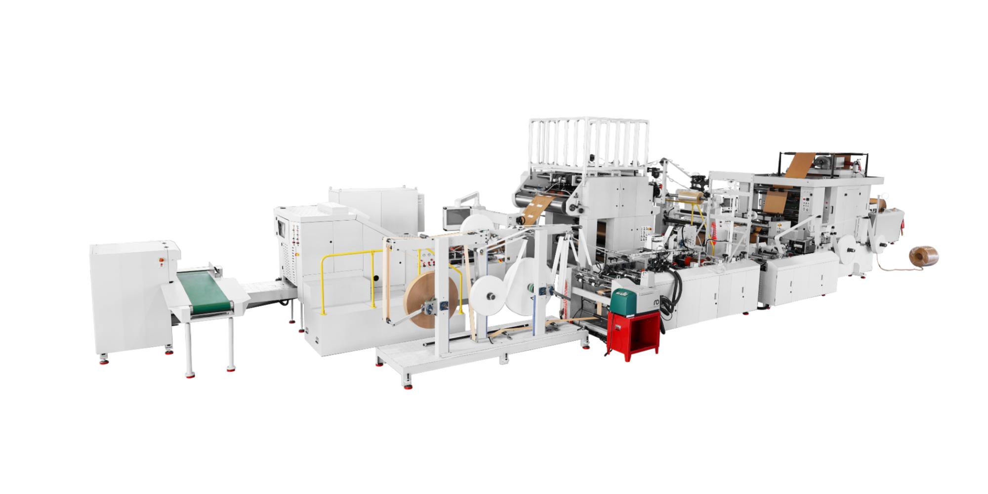 Round & Flat Handle Integrated Square Bottom Paper Bag Machine