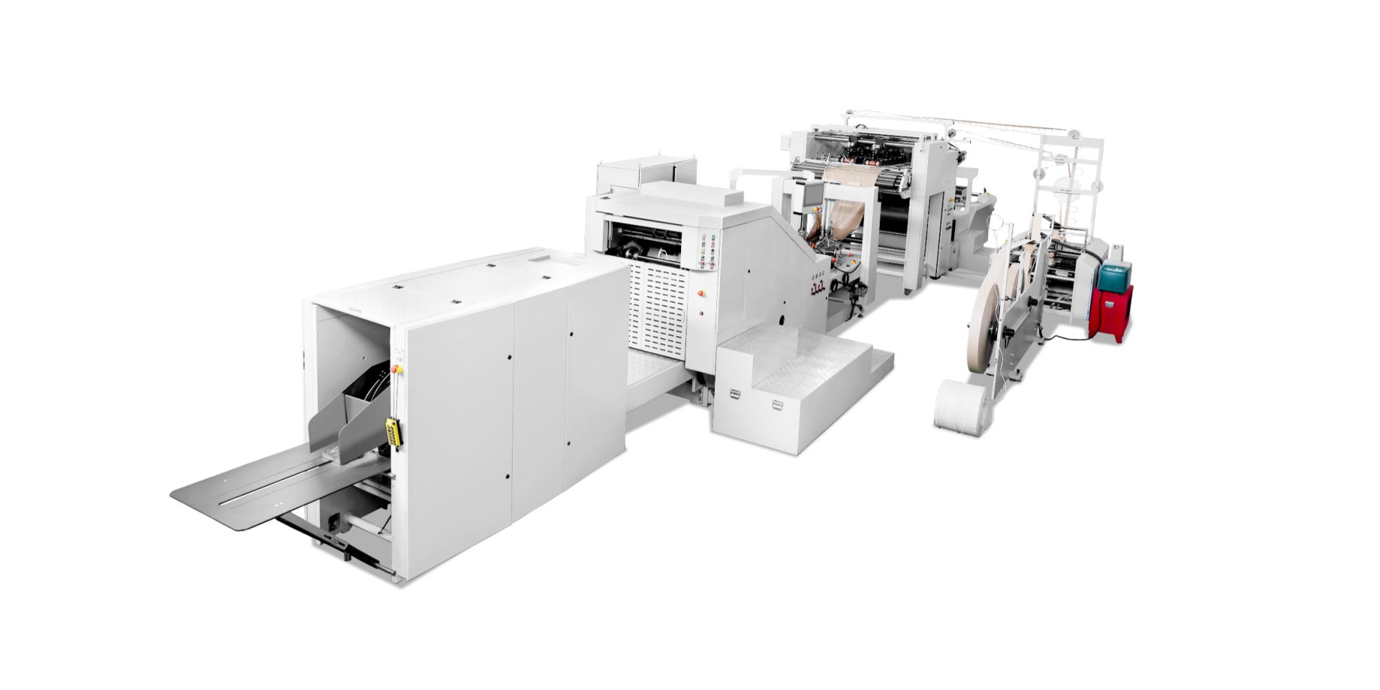 Handle Paper Bag Machine with Inline Printing