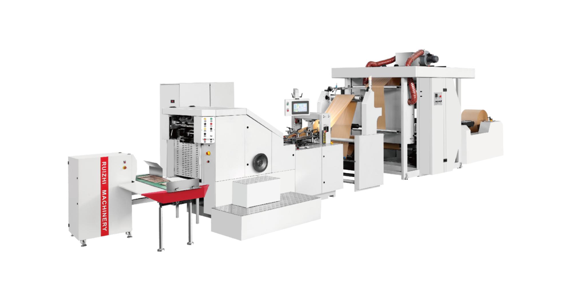 Square Bottom Paper Bag Machine with Inline Printing