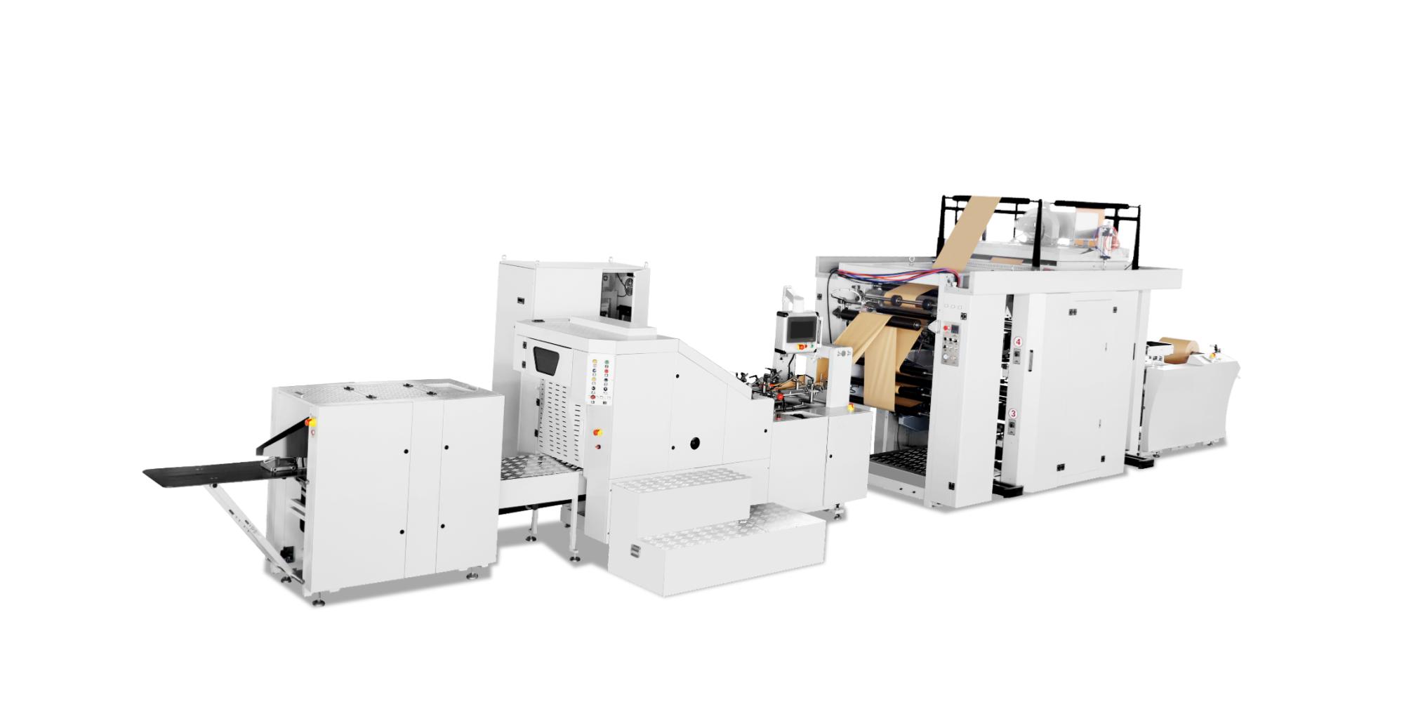 RZFD-190 Square Bottom Paper Bag Machine with Inline Printing