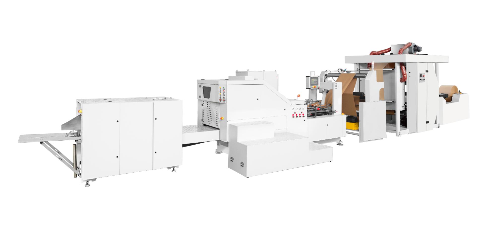 Square Bottom Paper Bag Machine with Inline Printing