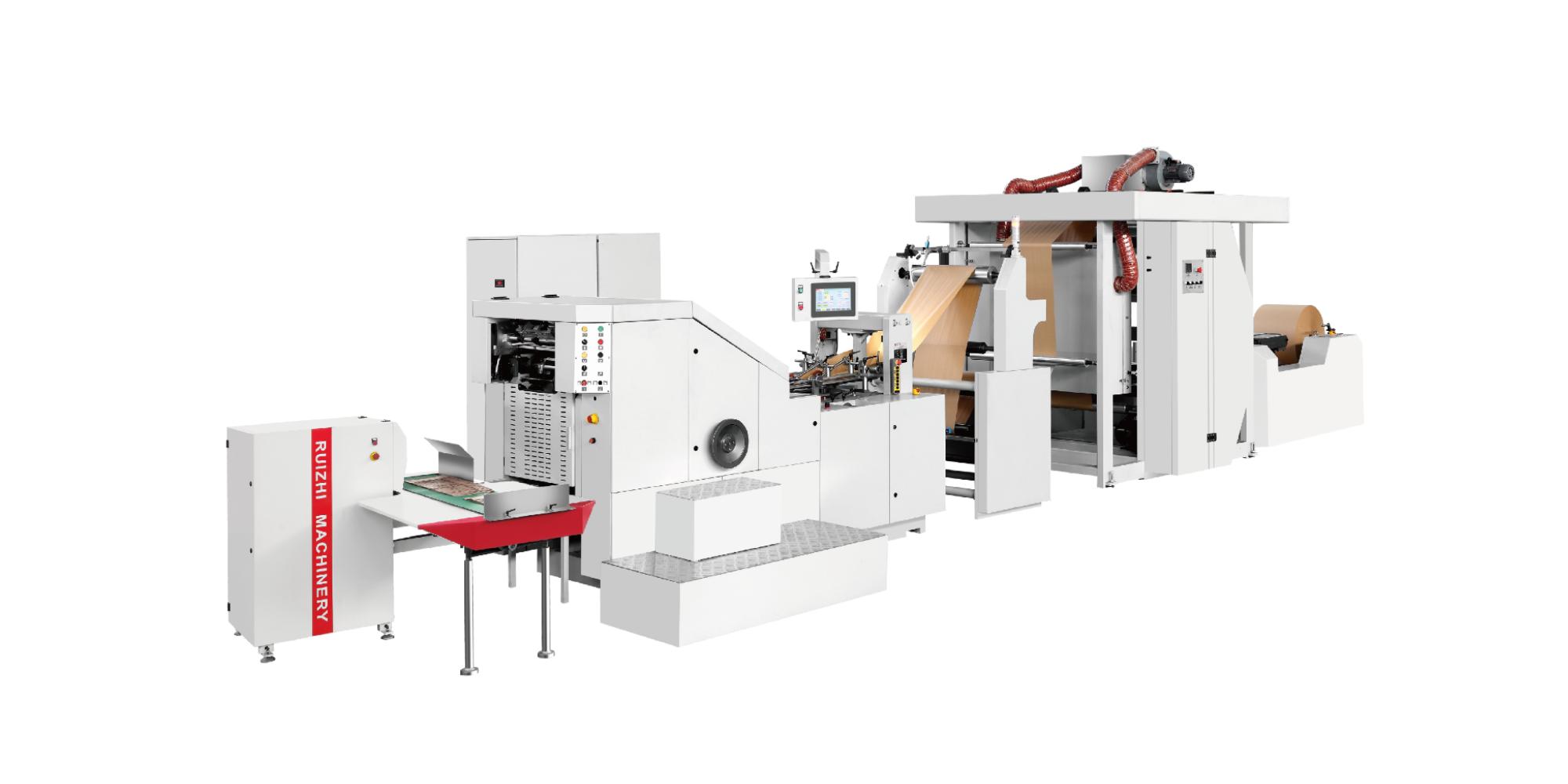 Square Bottom Paper Bag Machine with Inline Printing