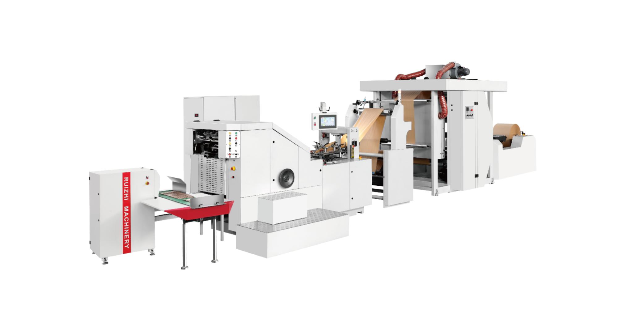 Square Bottom Paper Bag Machine with Inline Printing