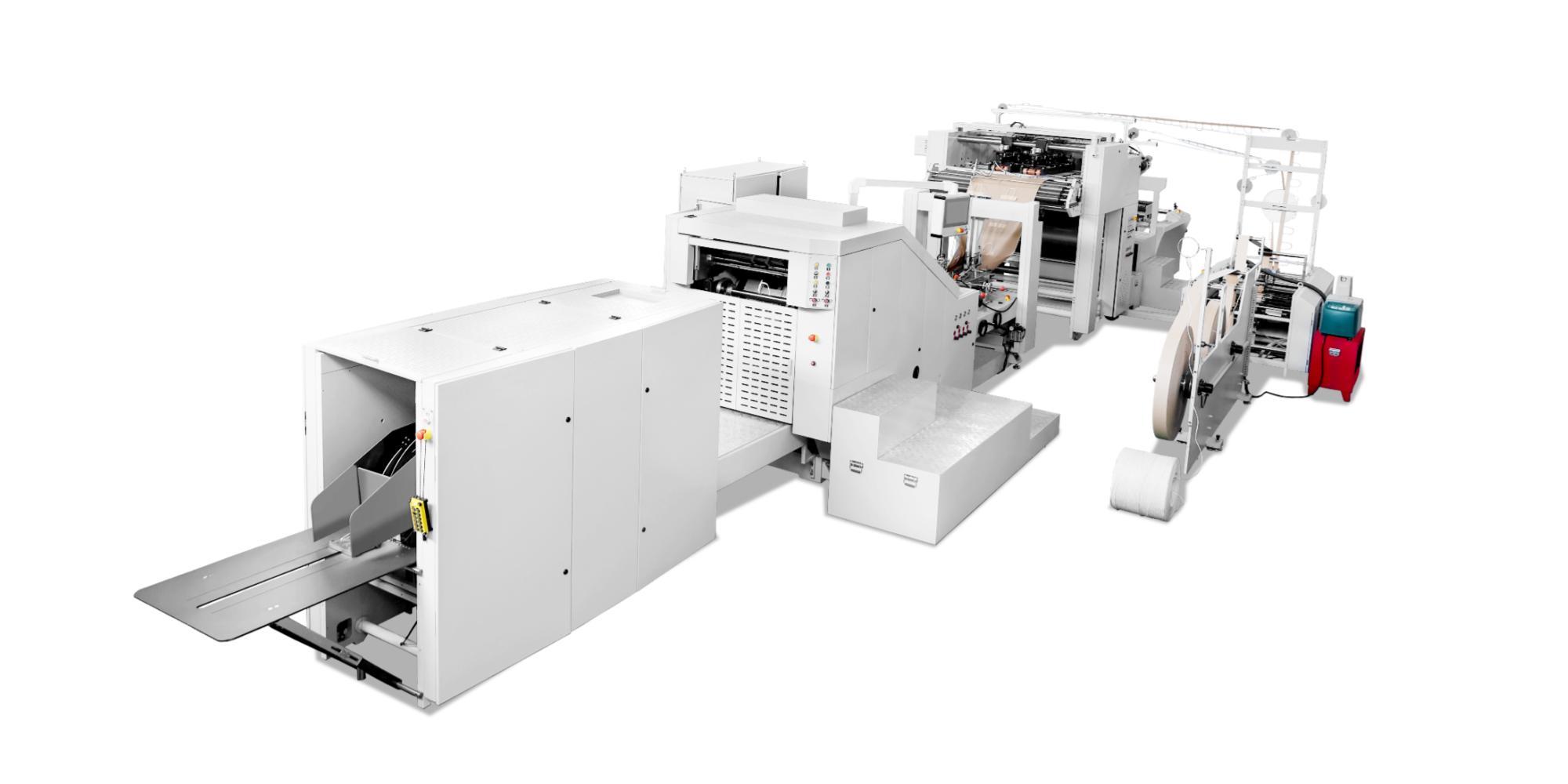 Round Rope Handle Square Bottom Paper Bag Machine