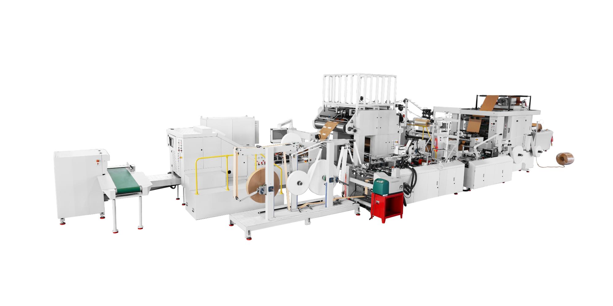 Paper Bag Machine with Twisted and Flat Handle Inline