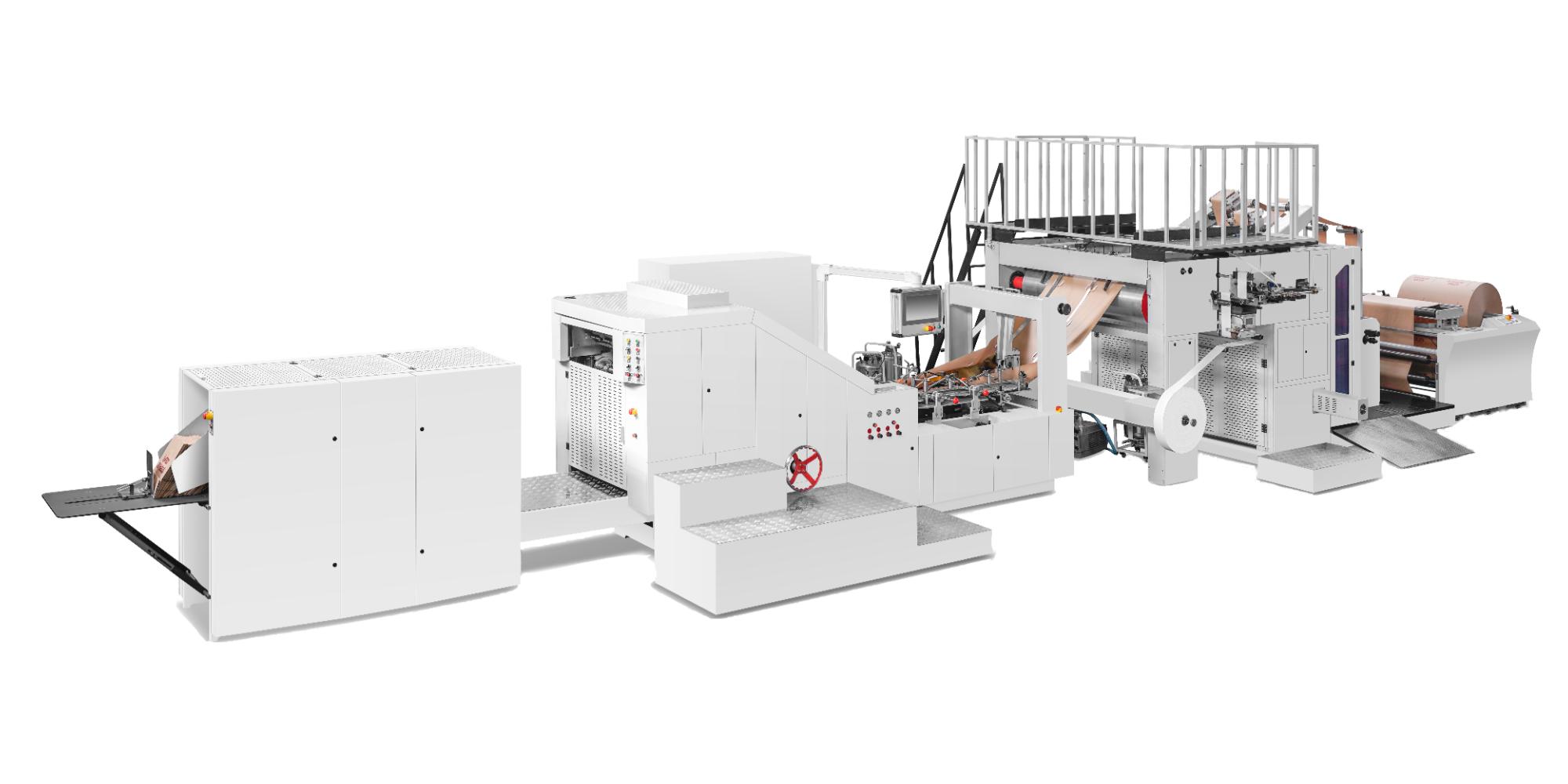 Paper Bag Machine with Flat Handle Inline