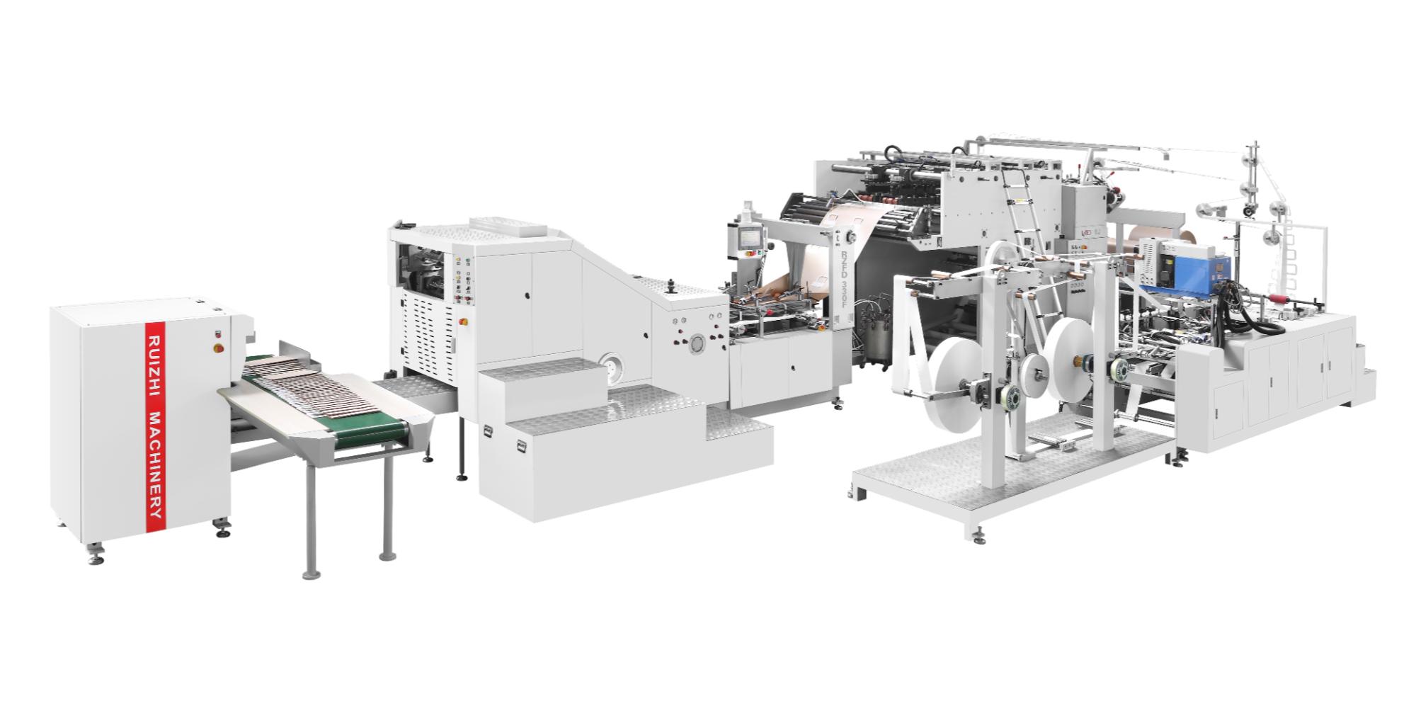 Paper Bag Machine with Flat Handle Inline