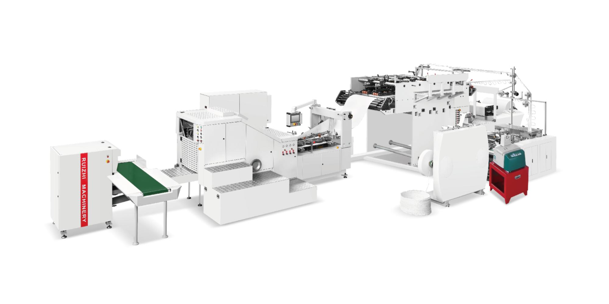 Square Bottom Paper Bag Machine with Twisted Handle Inline