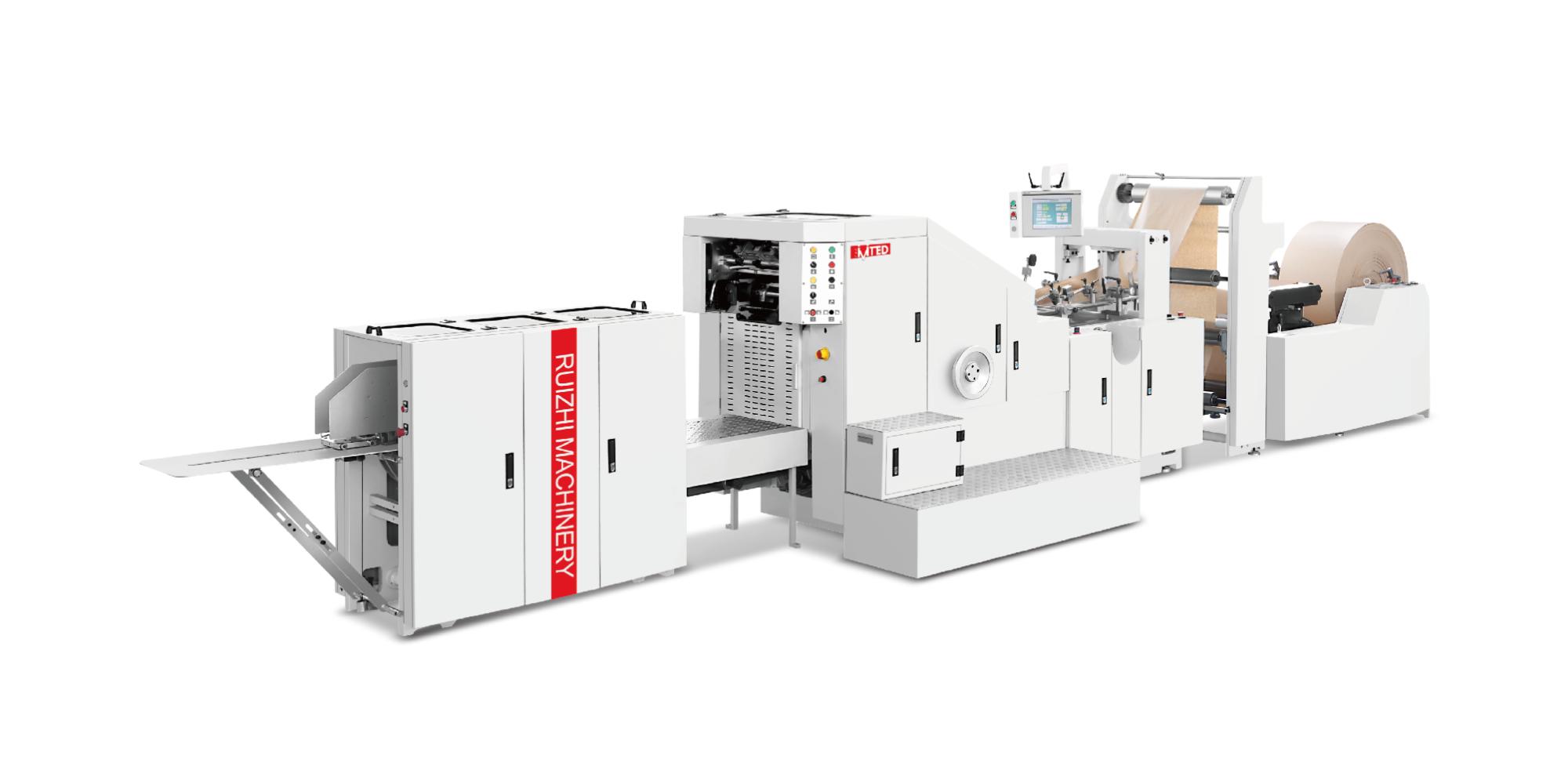 Servo High-Speed Drive — RZFD-190 Production Line for Leading Mass Production of Small and Medium Square Bottom Paper Bags