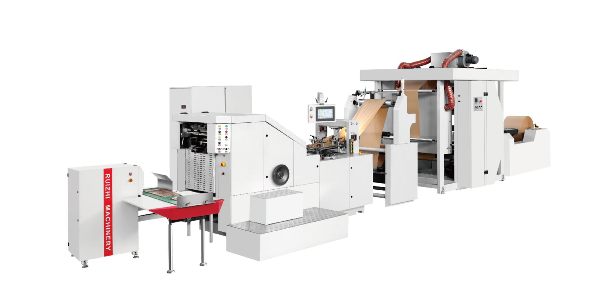 Square Bottom Paper Bag Machine with Printing Inline
