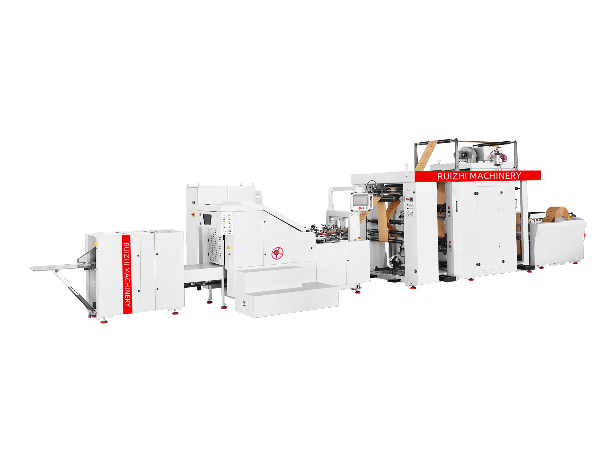 Square Bottom Paper Bag Machine with Printing Inline