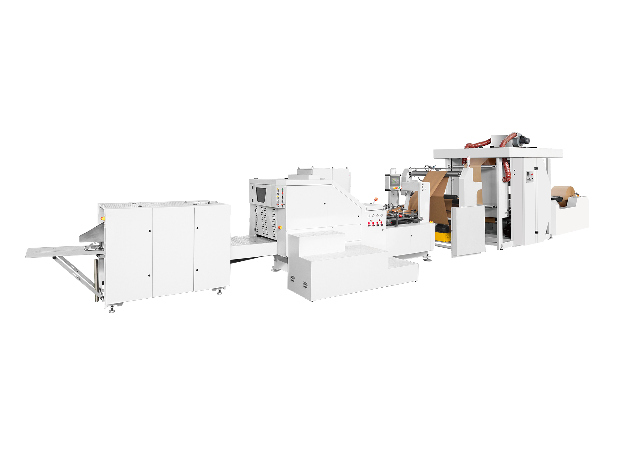 Square Bottom Paper Bag Machine with Printing Inline