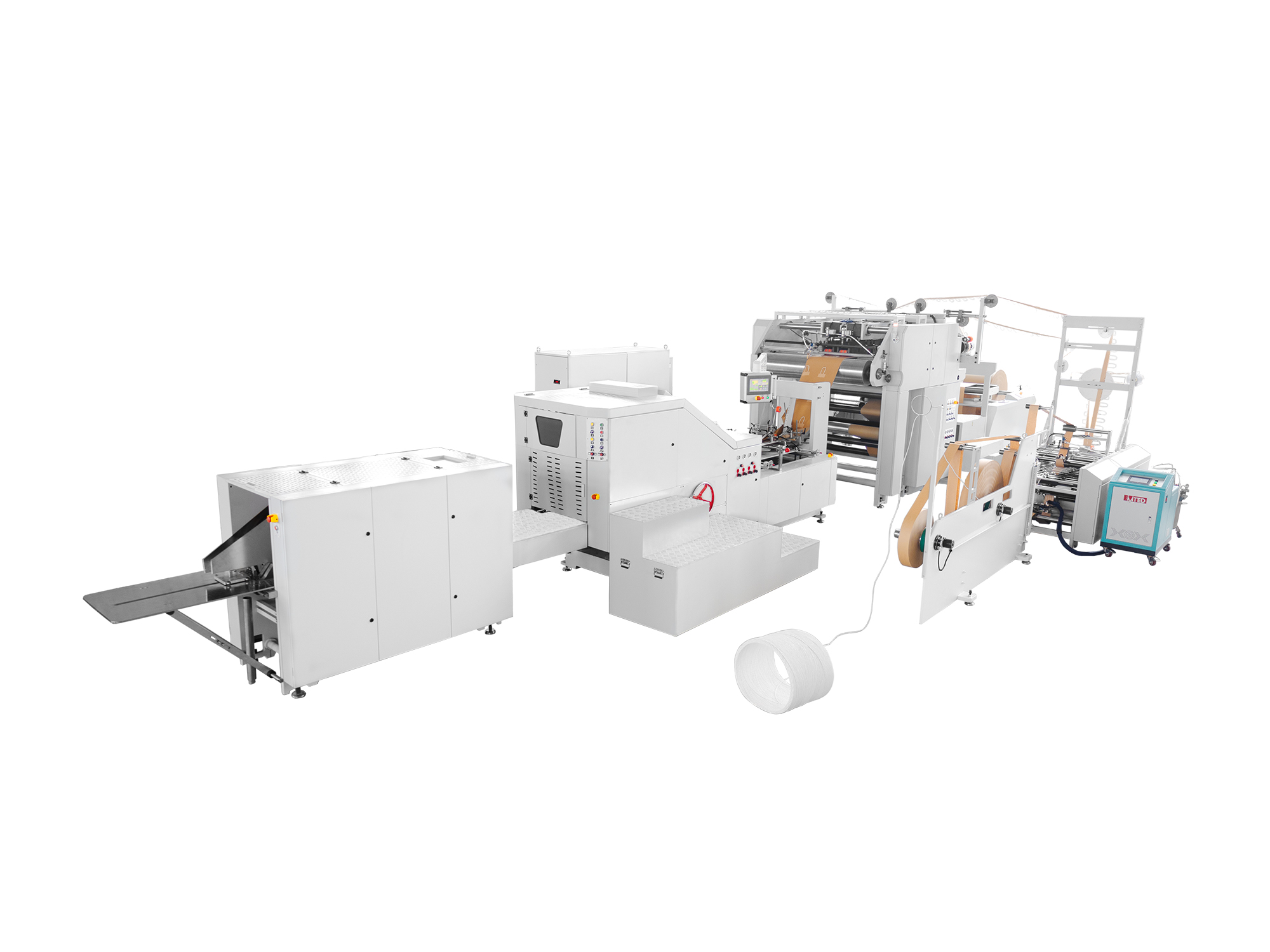 Square Bottom Paper Bag Machine with Twisted Handle Inline
