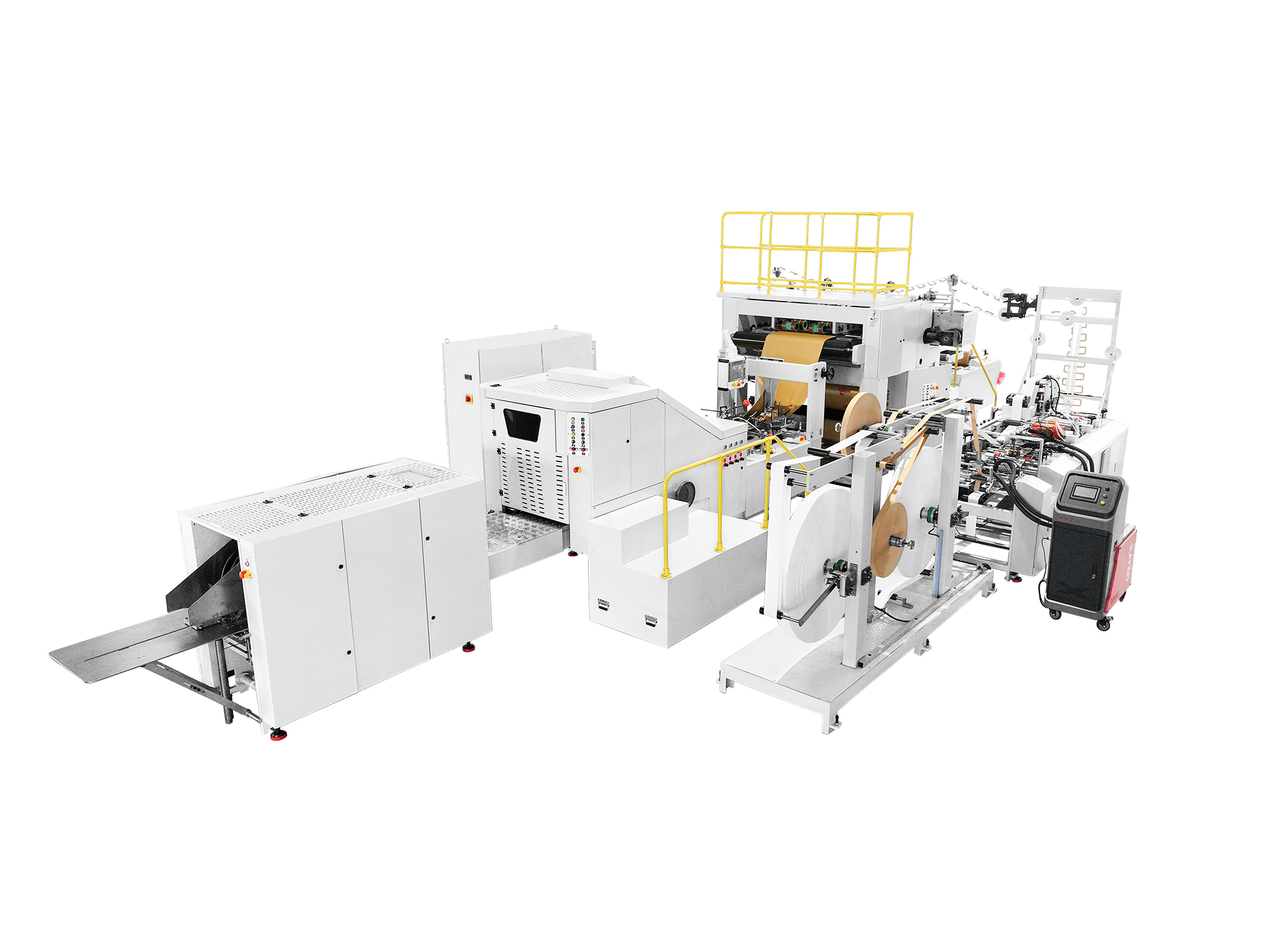 Square Bottom Paper Bag Machine with Flat Handle Inline