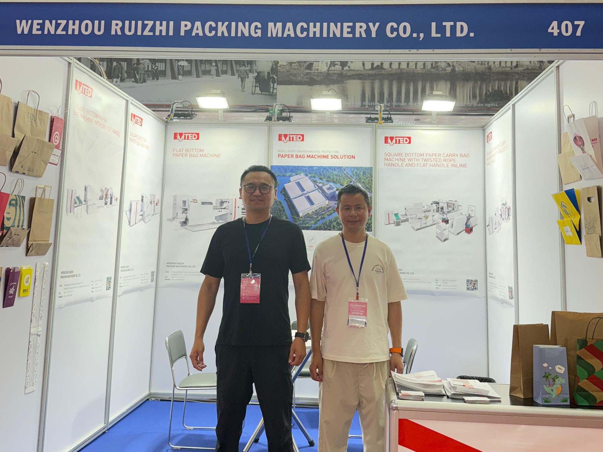 Ruizhi Machinery Shines at Hanoi Print & Pack Expo 2025 Paper Bag Machine