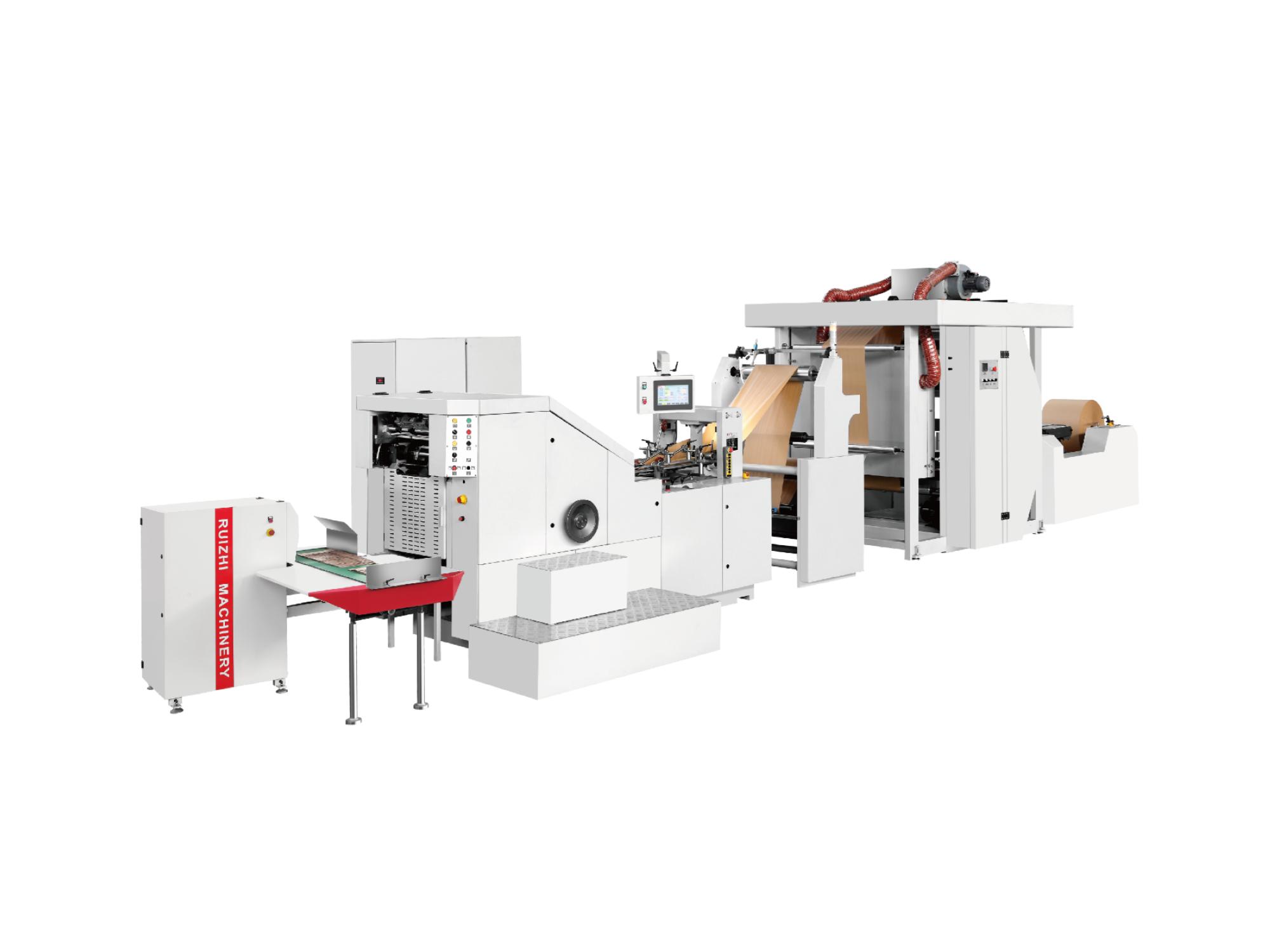 Square Bottom Paper Bag Machine with Inline Printing