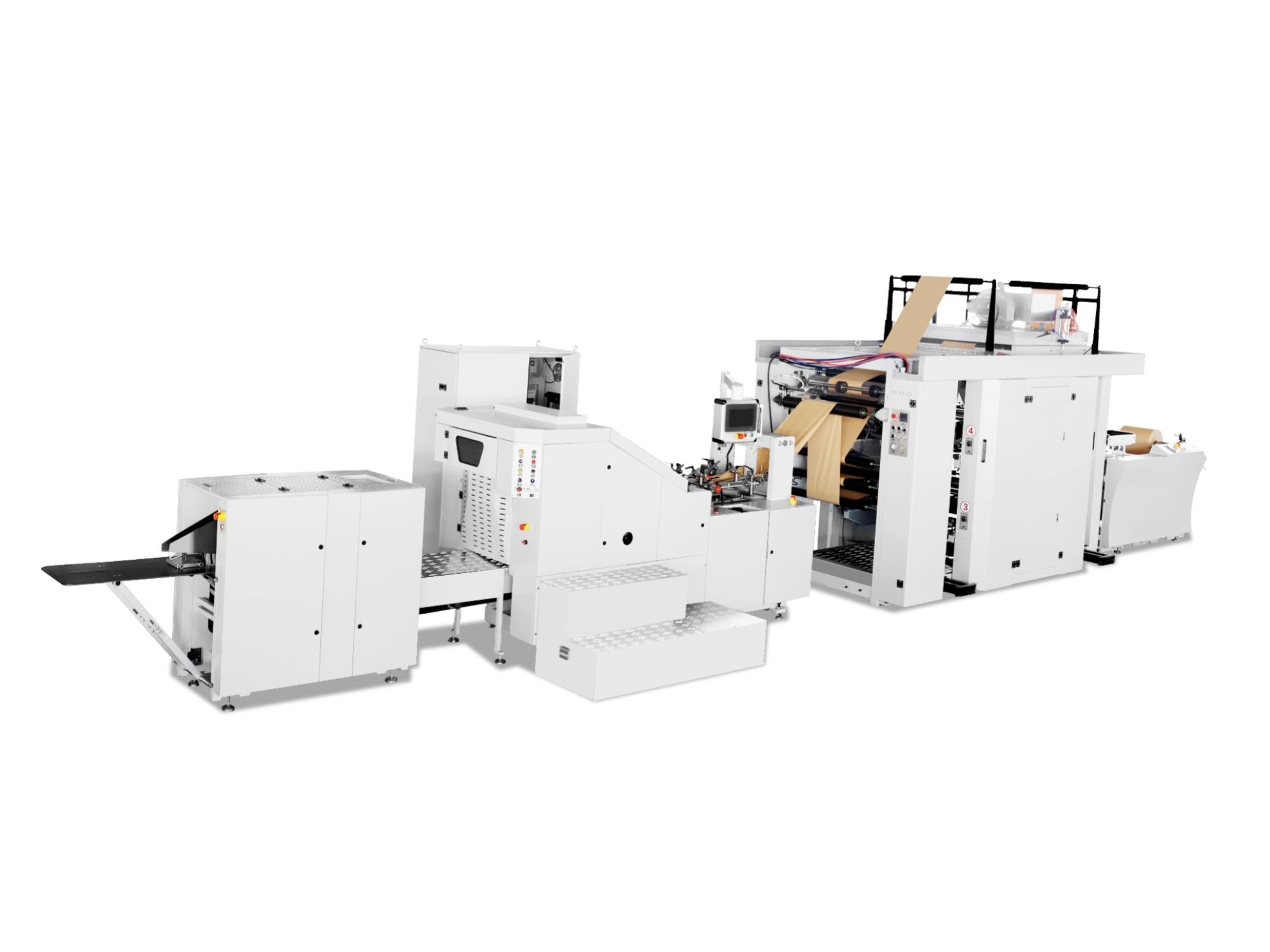 RZFD-190 Square Bottom Paper Bag Machine with Inline Printing: Integrated Production for Premium Packaging