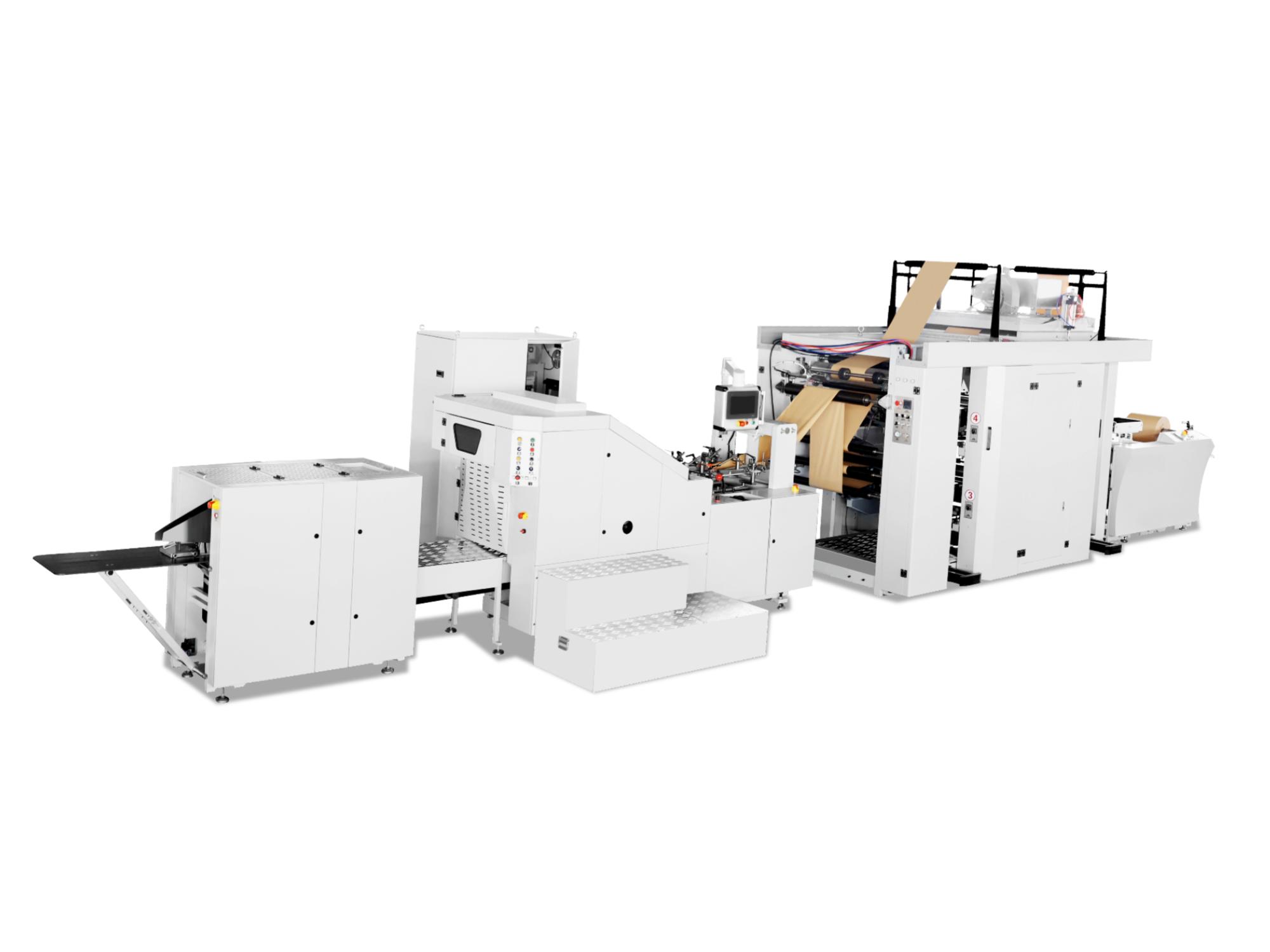 RZFD-190 Square Bottom Paper Bag Machine with Inline Printing