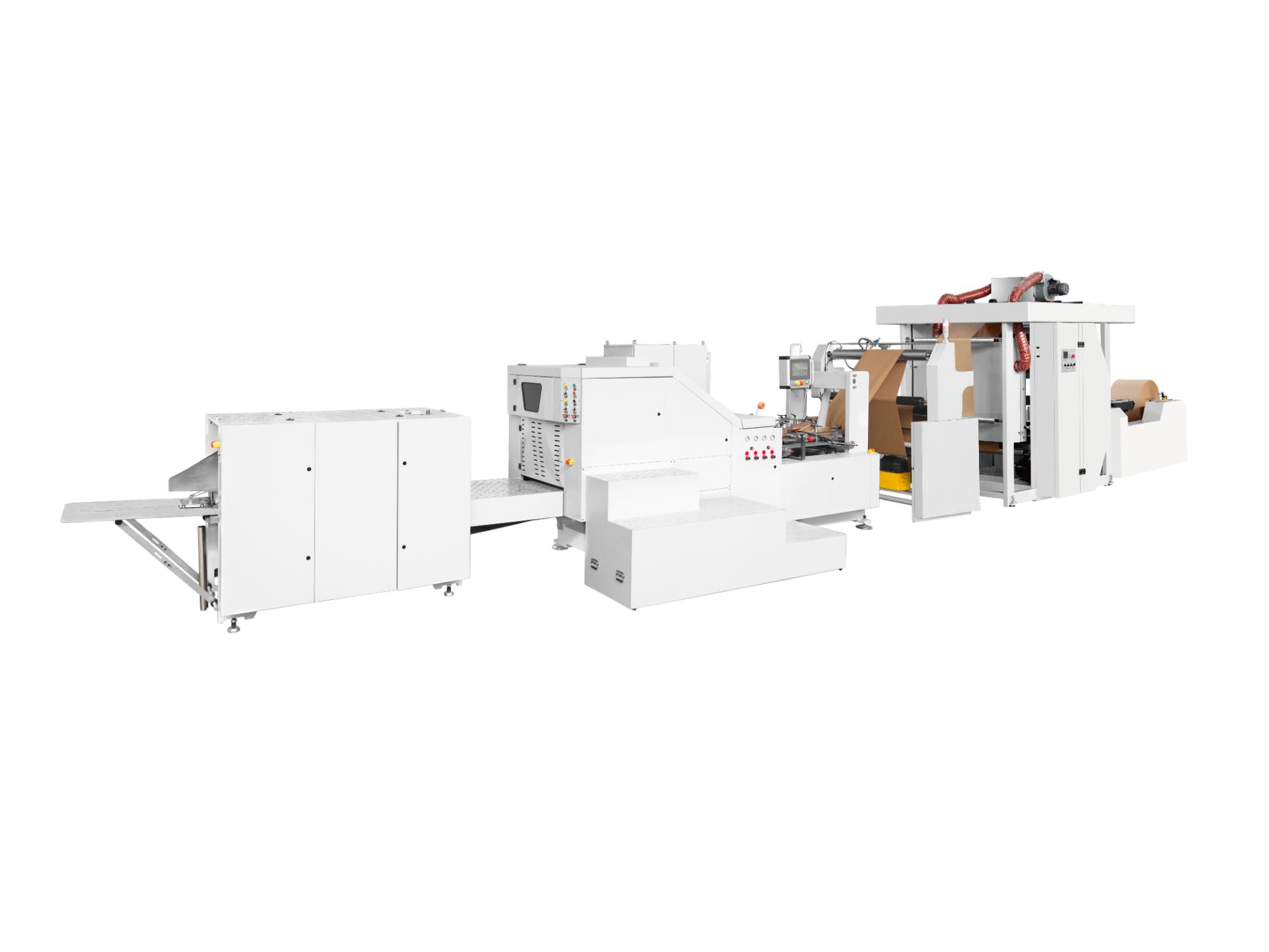 Square Bottom Paper Bag Machine with Inline Printing