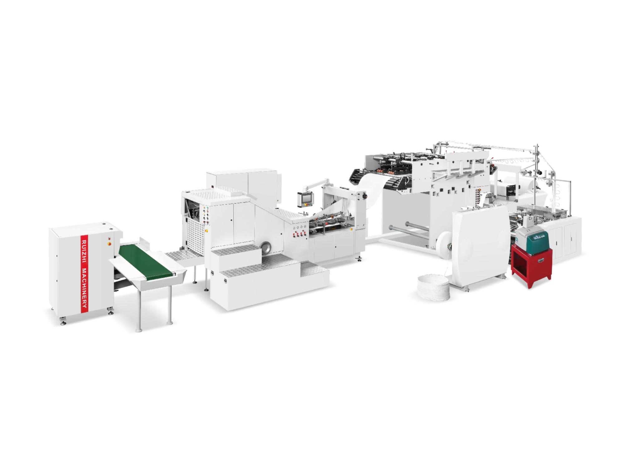 RZFD-330T Paper Bag Machine with Twisted Handle Inline and Printing Inline — Intelligent Operation and Maintenance for Multi-Scenario Customization