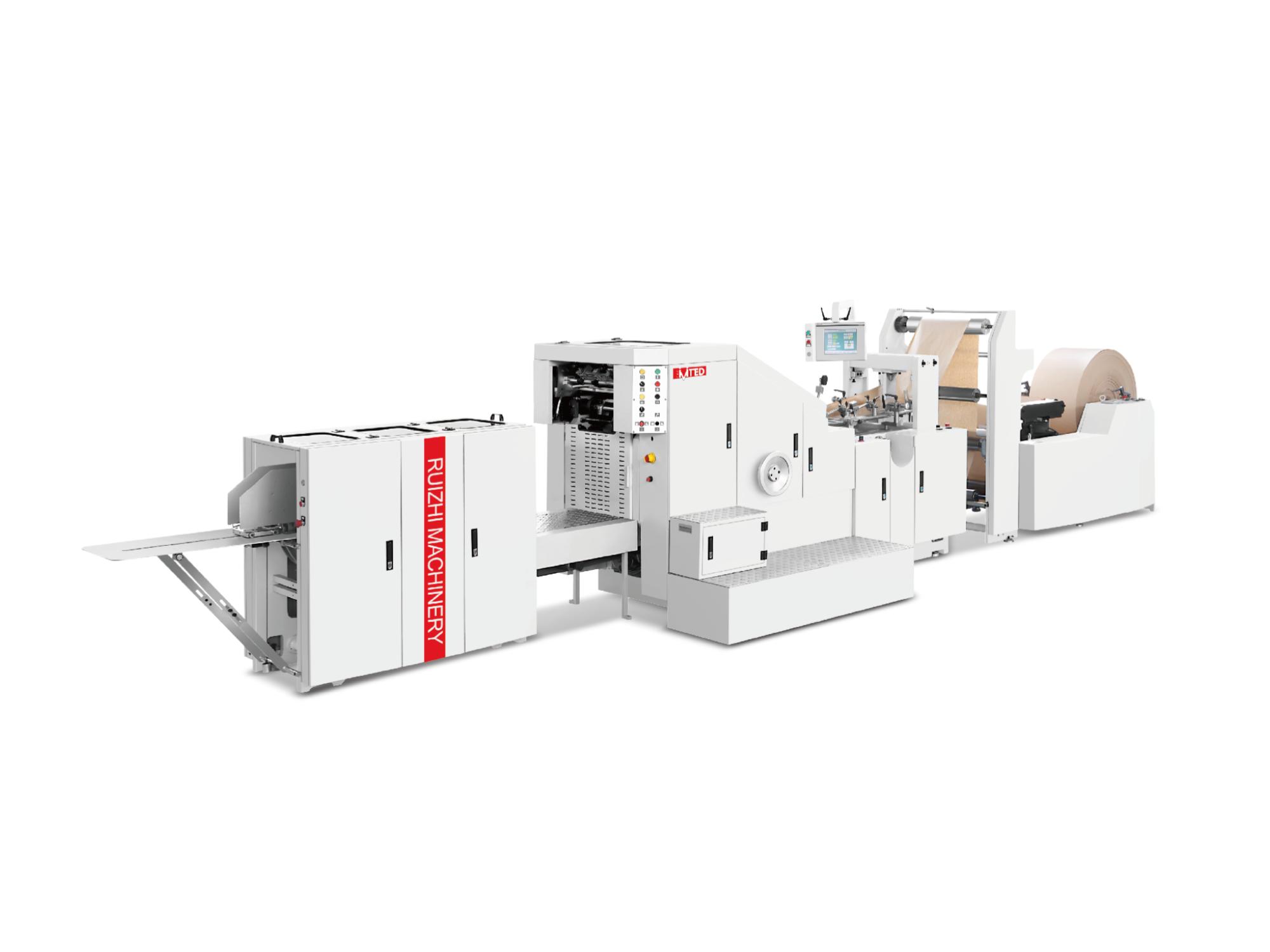 Precise and Efficient Bag-Making Solution: RZFD-190 Fully Automatic Square Bottom Paper Bag Machine