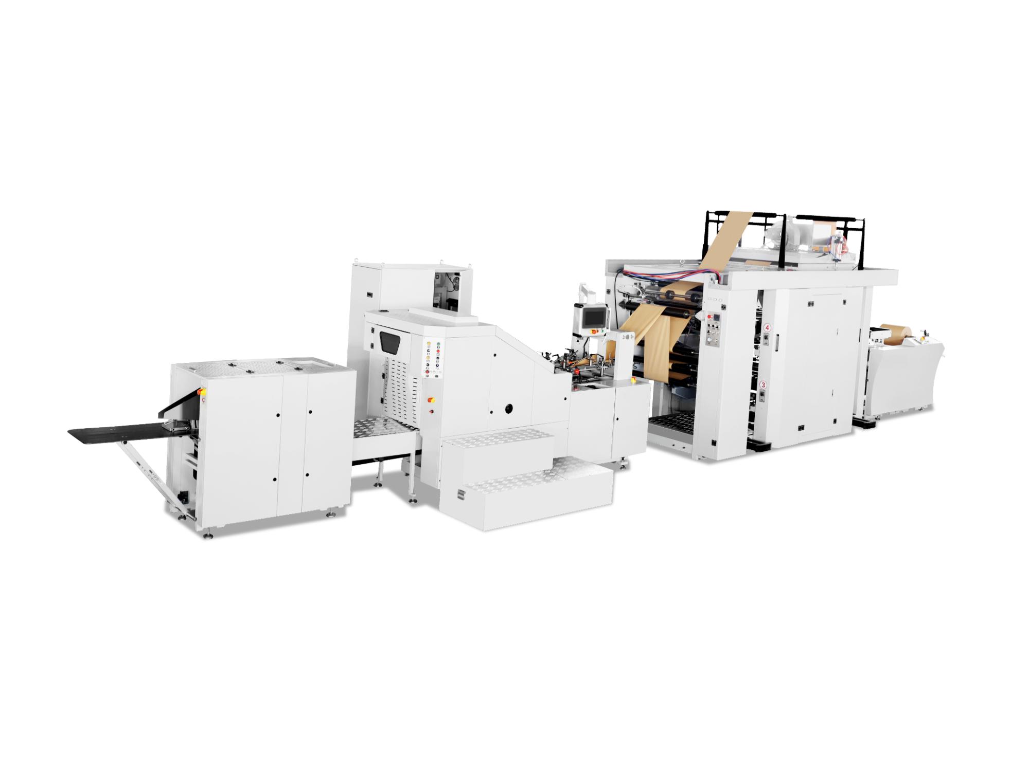 RZFD-190 Square Bottom Paper Bag Machine with Printing Inline — An Efficient Bag-Making Solution for Integrated Printing and Production