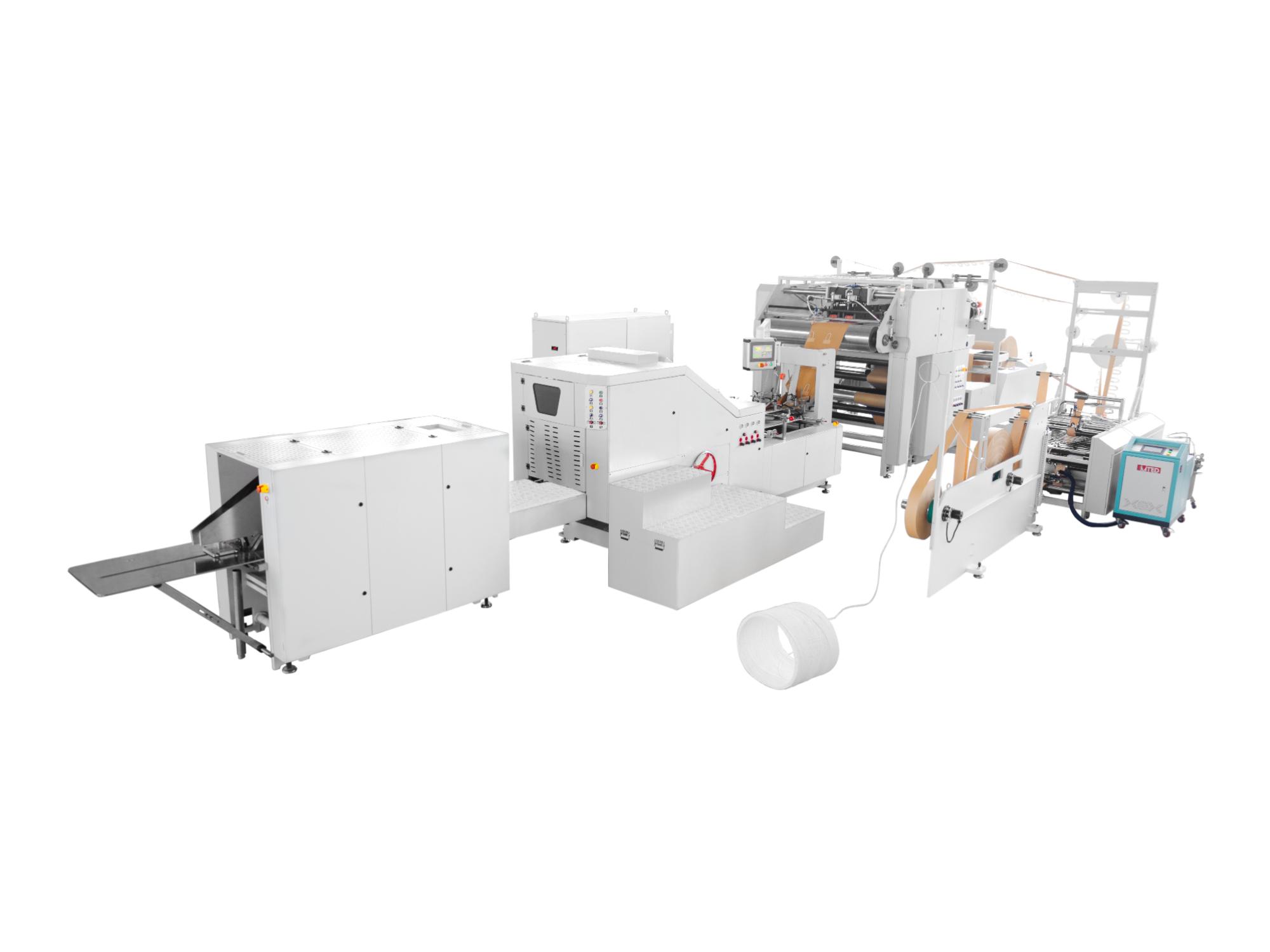 Paper Bag Machine with Twisted Handle Inline