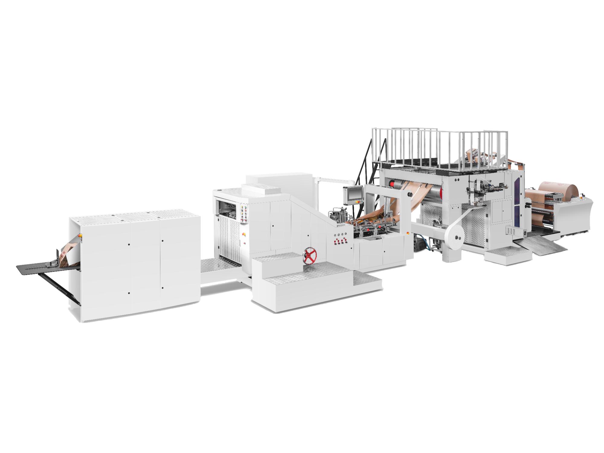 Paper Bag Machine with Flat Handle Inline