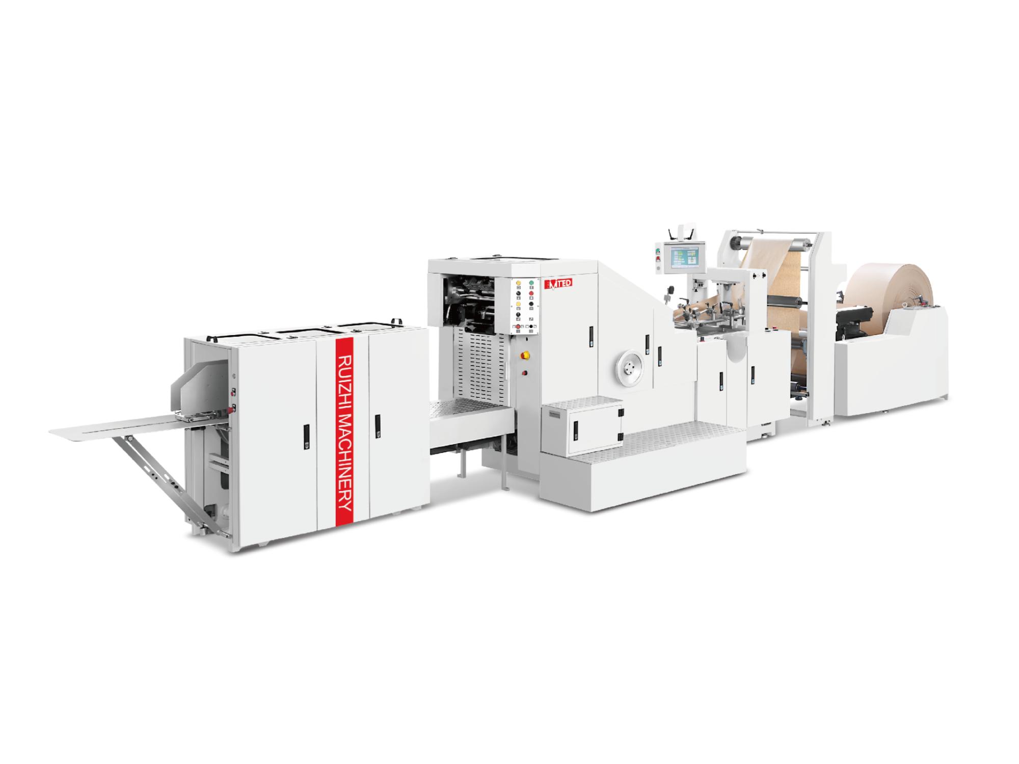 Servo High-Speed Drive — RZFD-190 Production Line for Leading Mass Production of Small and Medium Square Bottom Paper Bags