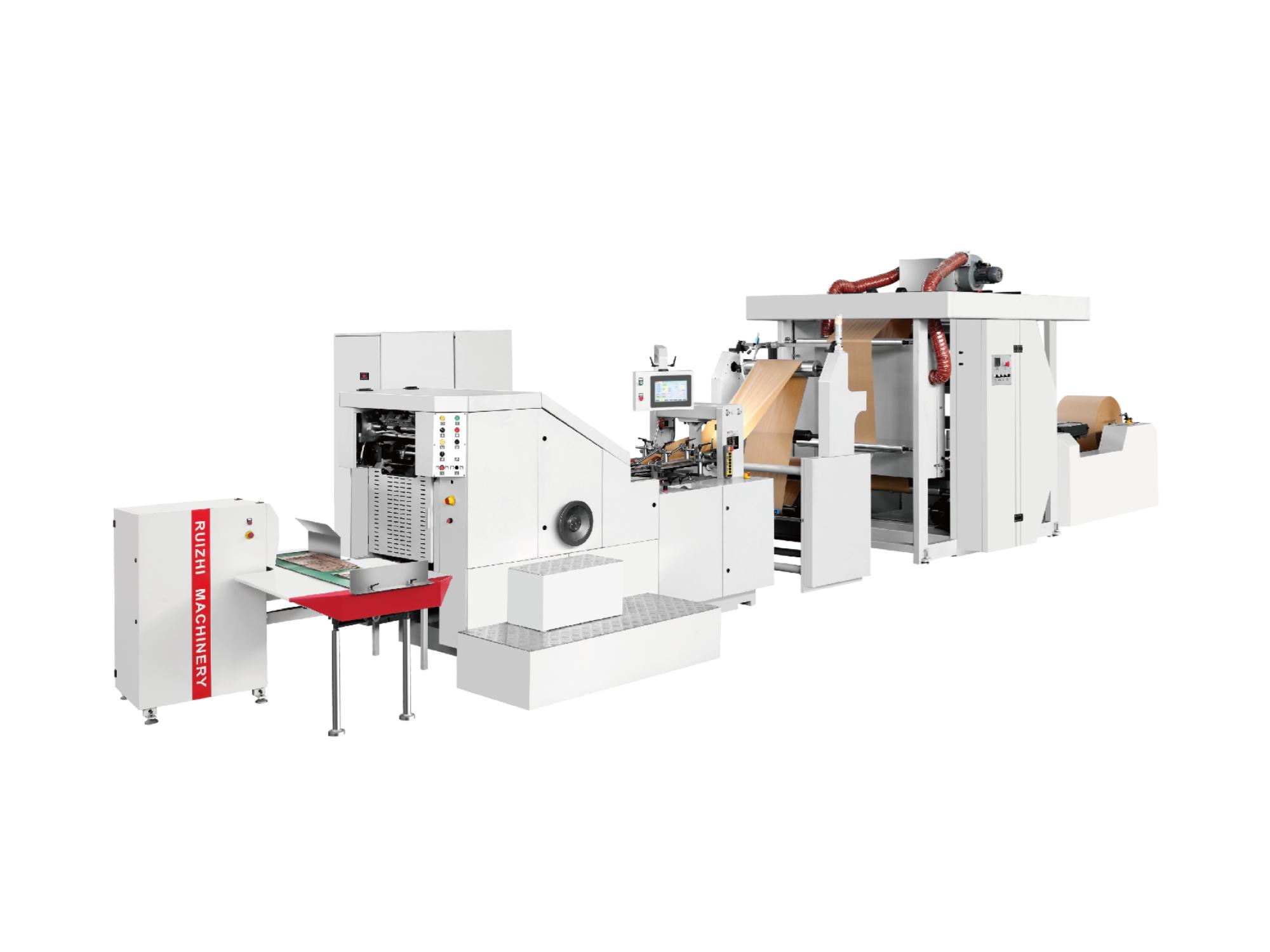 Square Bottom Paper Bag Machine with Printing Inline