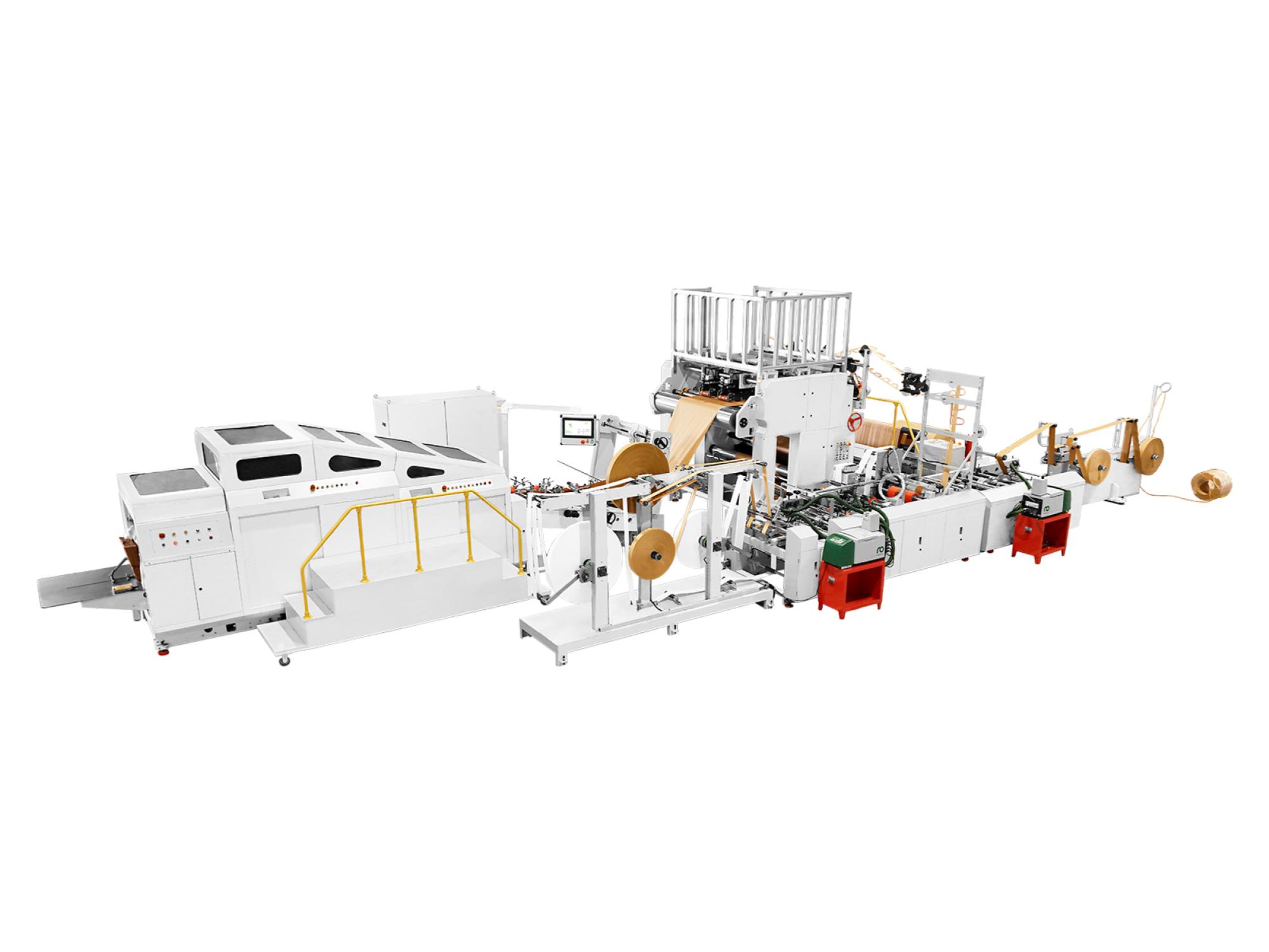 RZFD-550NTF Square Bottom Paper Bag Machine with Twisted & Flat Handle Inline