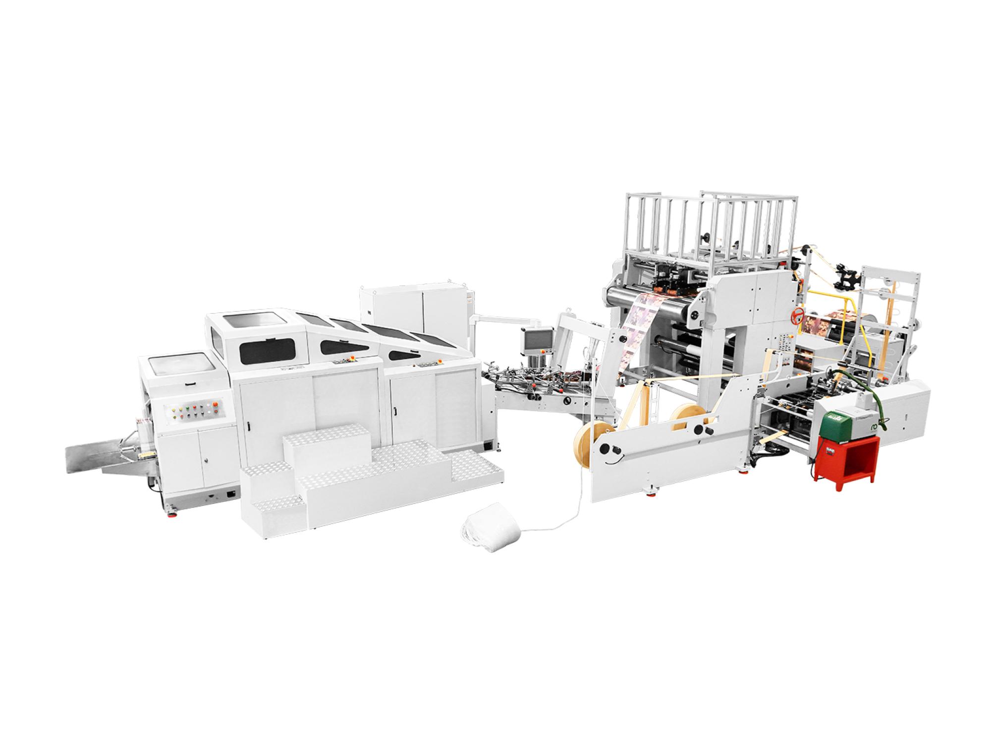RZFD-550NT Square Bottom Paper Bag Machine with Twisted Handle Inline
