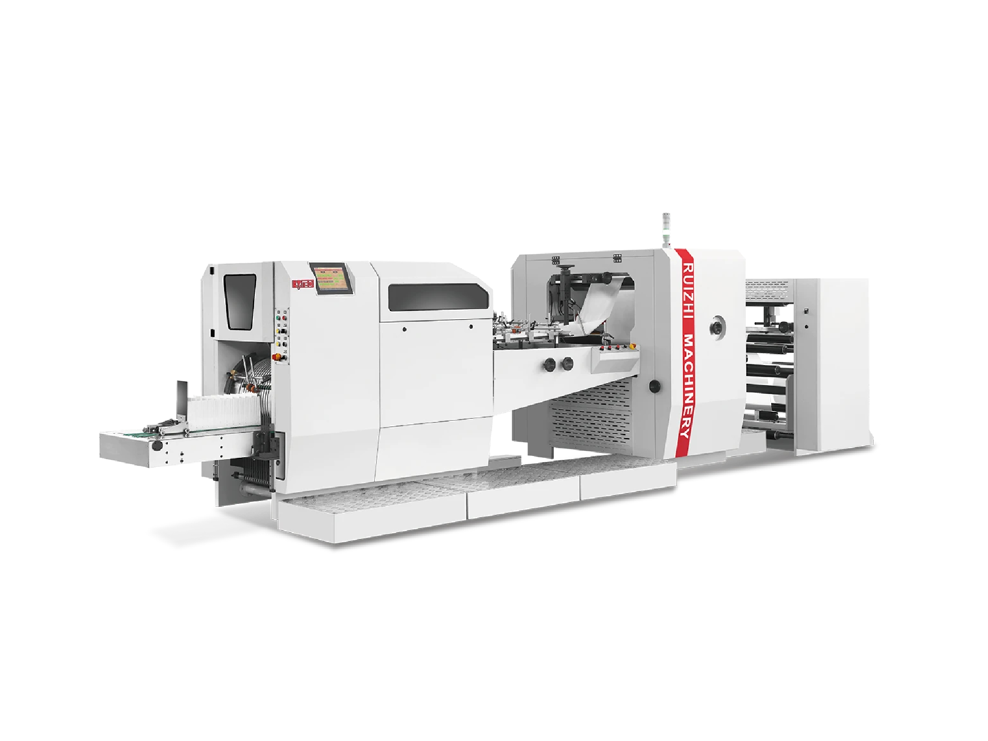 RZJD-G450J Flat Bottom Paper Bag Machine — Automated Paper Bag Production Equipment