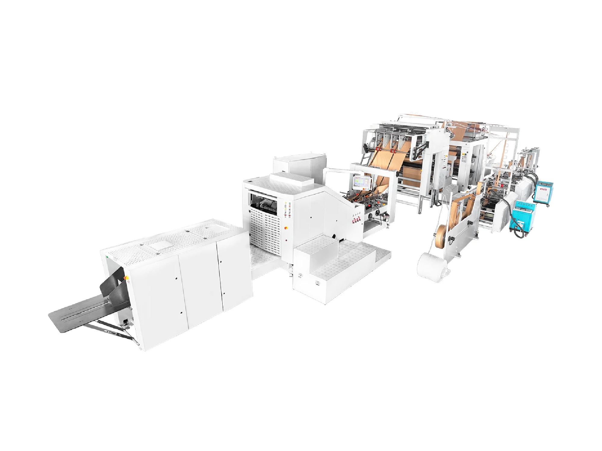 RZFD-450AT Paper Bag Machine with Printing Inline — Intelligent Kraft Paper Carrier Bag Production Equipment for Sustainable Packaging Manufacturing