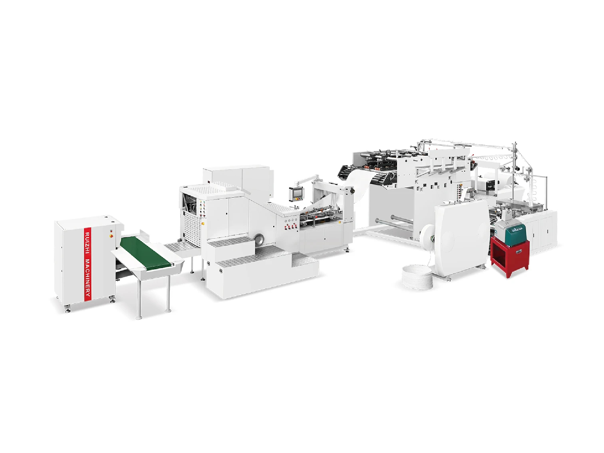 RZFD-330T Paper Bag Machine with Printing Inline — Intelligent Production Solution for Food Delivery Paper Bags