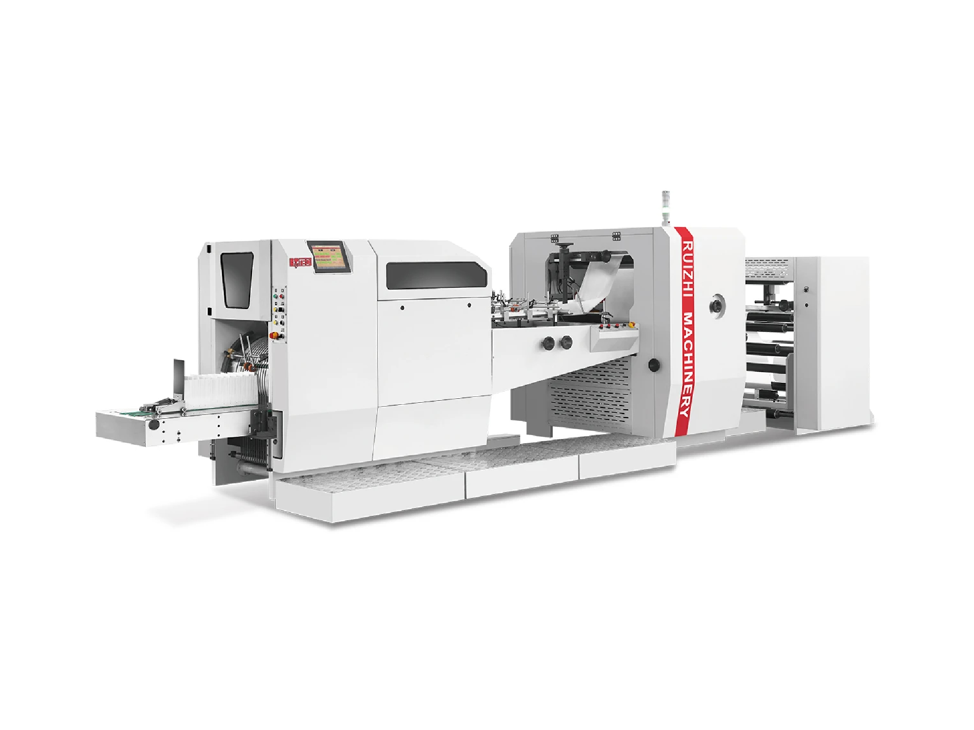RZFD-450J Flat Bottom Paper Bag Machine Supports Large-Scale Food Packaging Production