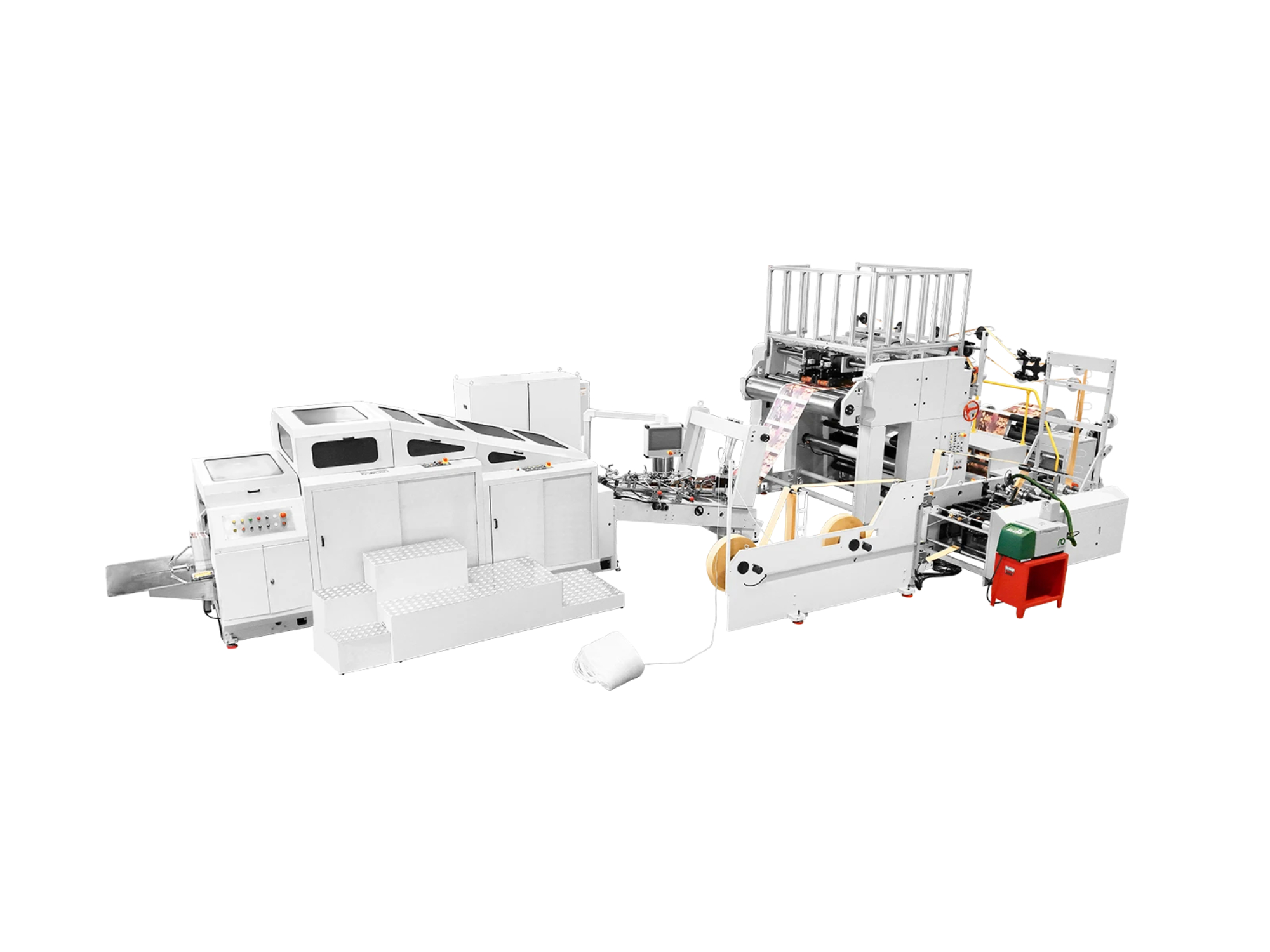 RZFD-550NT Paper Bag Machine with Twisted Handle Inline for Eco-Friendly Takeaway Paper Bag Mass Production
