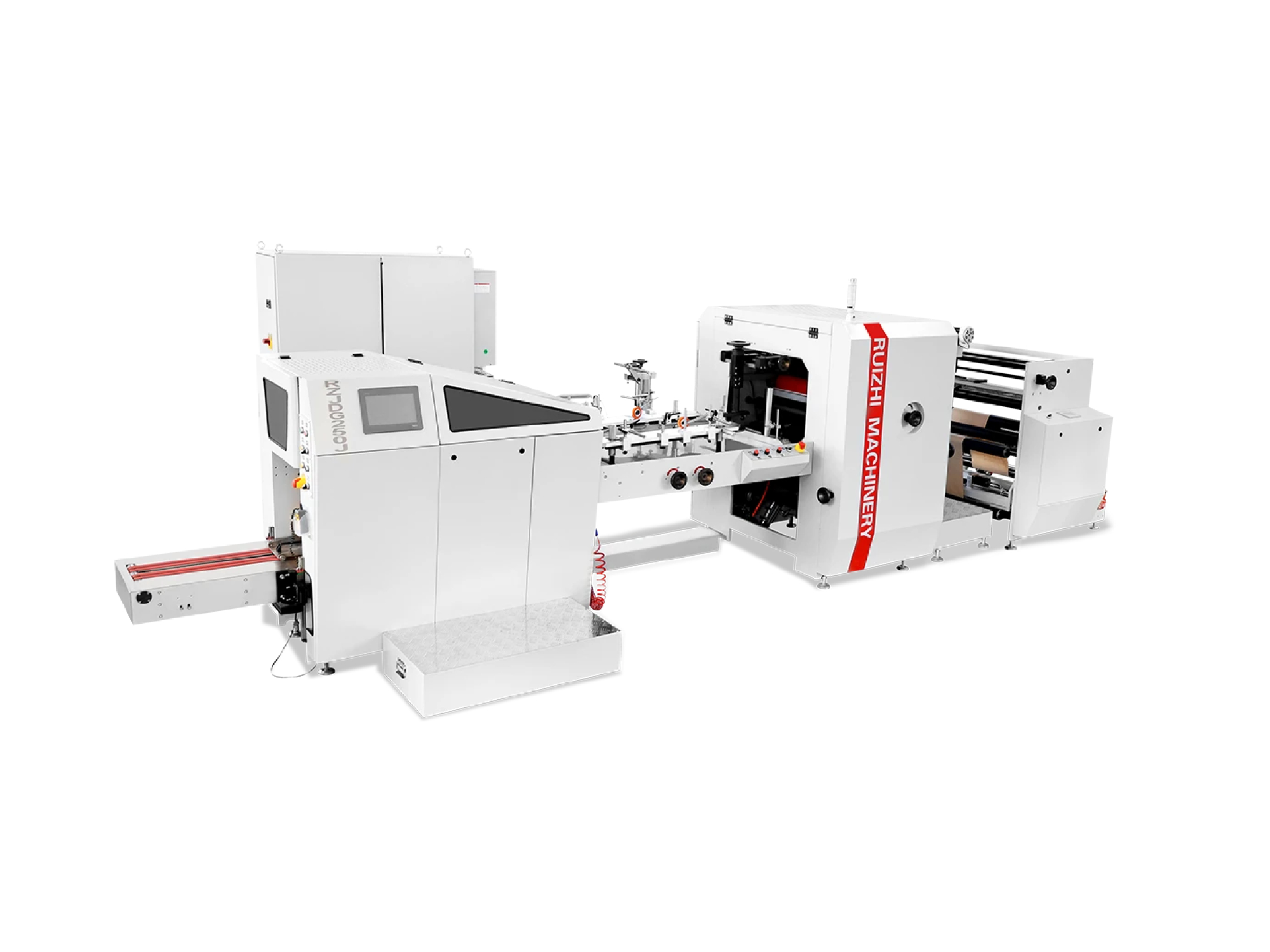 RZJD-G250J Fully Automatic Flat Bottom Paper Bag Machine Supports Mass Production of Small-Size Food Bags