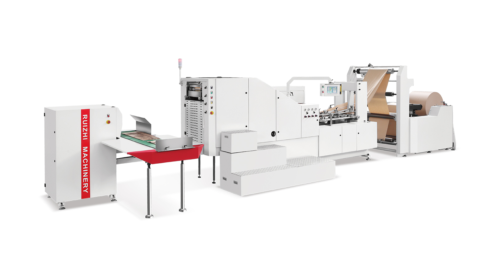 Ruizhi Machinery's RZFD-330 square bottom paper bag machine