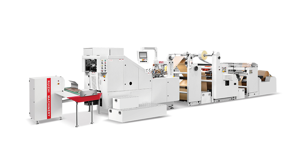 Ruizhi Machinery's RZFD-330W fully-auto square bottom paper bag machine(window)